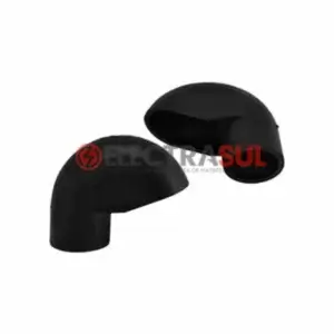 Cabeçote em PVC Preto Para Eletroduto Distribuidora de Material Eletricos Canoas RS