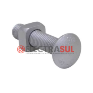 Parafuso Francês Cabeça Abaulada M16X45MM Com Porca Quadrada - Electrasul Atacadista
