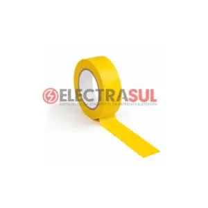 Fita isolante amarela 18mm x 10 metros antichamas