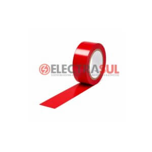 Fita isolante vermelha 18mm x 10 metros antichamas