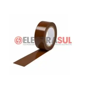 Fita isolante marrom 18mm x 10 metros antichamas