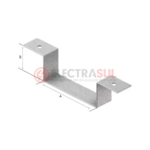 Suporte Ômega para Eletrocalha, acessório para eletrocalha