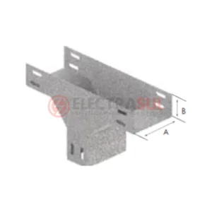 Tê Vertical Descida Liso para Eletrocalha, acessório para eletrocalha