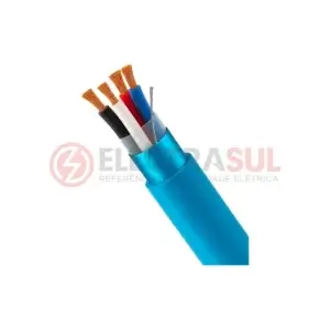 Cabo de Segurança Intrínseca para Instrumentação Blindado 300 V Azul-Claro