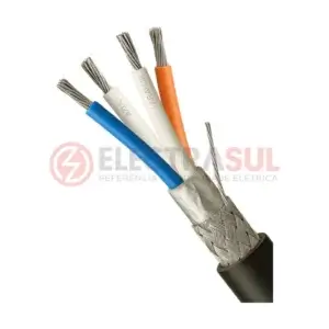 Cabo Modbus RS-485 120 Ω 22 AWG com Dupla Blindagem