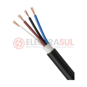 Cabo para Sensor 4 Vias sem Blindagem Preto