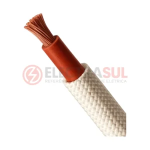 Cabo de Silicone com Fibra de Vidro 300 °C 750 V