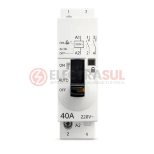 Contator Modular com Chave Manual 2 Polos (2NA) 40A 220V