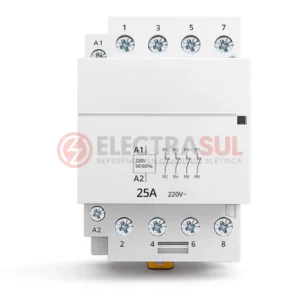 Contator Modular Magnético 4 Polos (4NF) 25A 220V