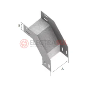 Curva Vertical Externa 90° Lisa para Eletrocalha, acessório para eletrocalha