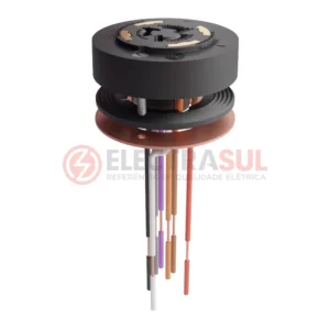 Base para relé fotoelétrico de embutir com 7 fios e proteção IP67
