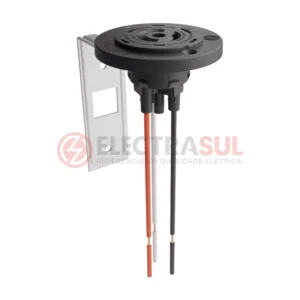 Base fixa para relé fotoelétrico com suporte metálico para poste